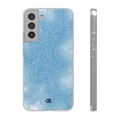 Blue Lite Phone Case for Samsung - Glacial Ridge Topo