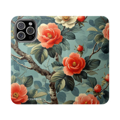 Pink Camellia - iPhone 16 Max Case - Wallet