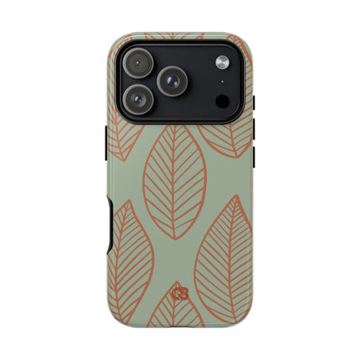 Sage Earth Leaves · Tough Phone Case for iPhone