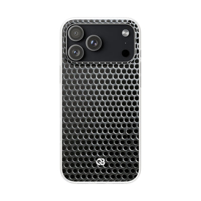 Brushed Perforated Steel · Lite Phone Case for iPhone ·  Silver
