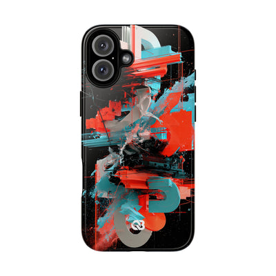 Fragmented Cyber Core · Tough Phone Case for iPhone · Black