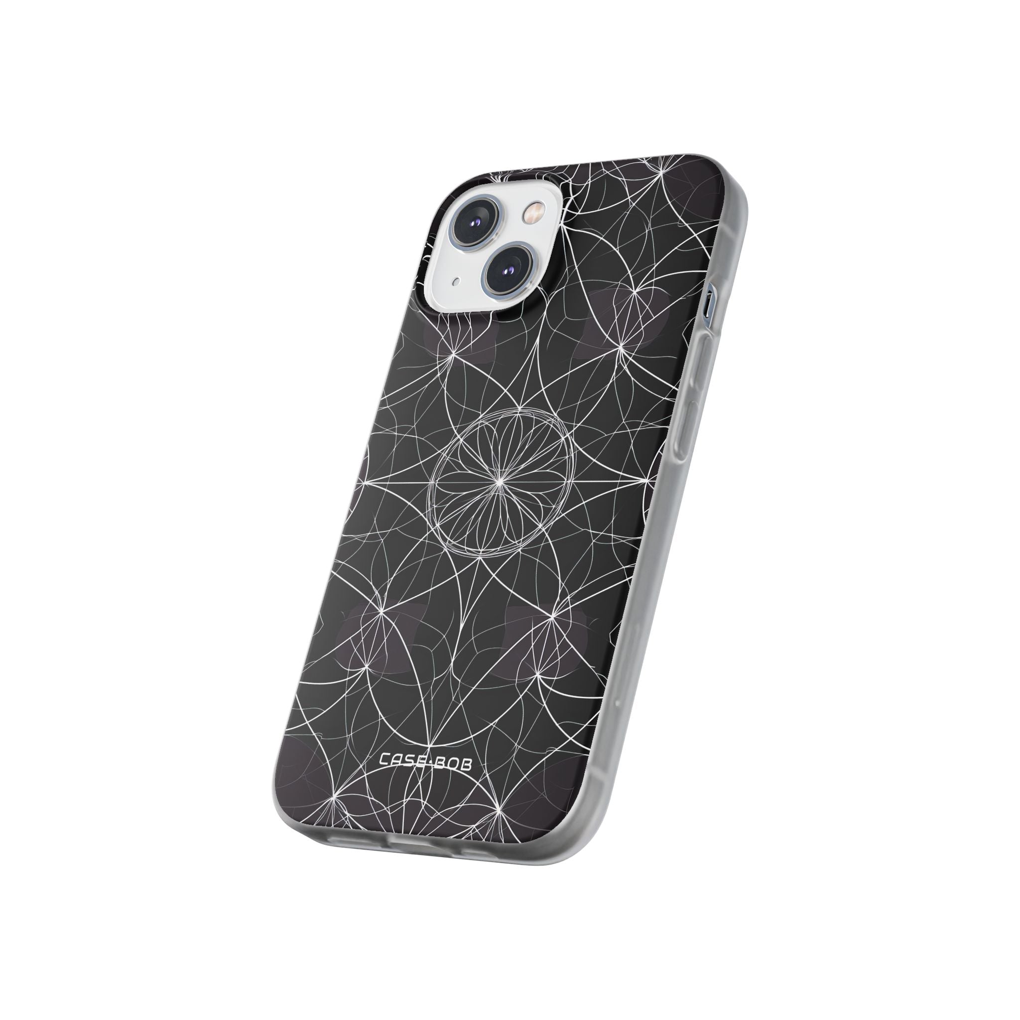 Strahlender Blütenblatt-Orbit iPhone 14 Case - Soft