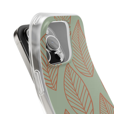 Sage Earth Leaves · Soft Phone Case for iPhone