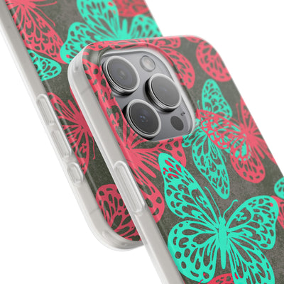 Electric Papillon · Lite Phone Case for iPhone ·  Pink