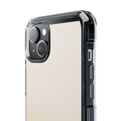 Solar Cream Ombre · Clear Impact Magnetic Phone Case for iPhone · Yellow