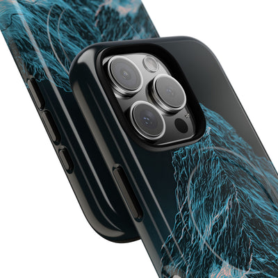 Glacial Alpine Peak · Tough 2.0 Magnetic Phone Case for iPhone · Blue