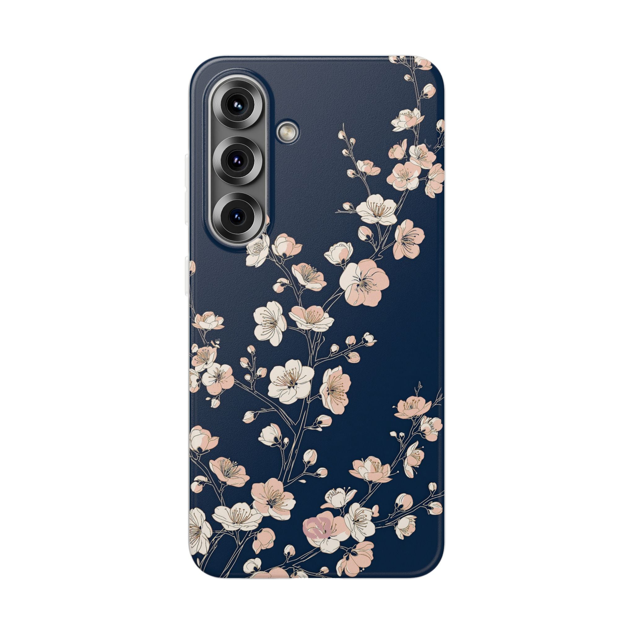 Blue Lite Phone Case for Samsung - Midnight Peach Sakura