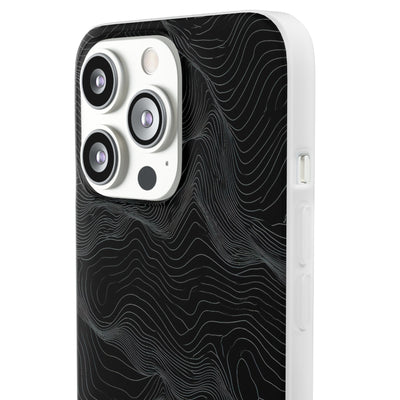 Obsidian Contour Elevation · Lite Phone Case for iPhone ·  Black