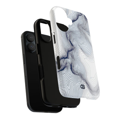 Nordic Ridge Contour · Tough Phone Case for iPhone · White