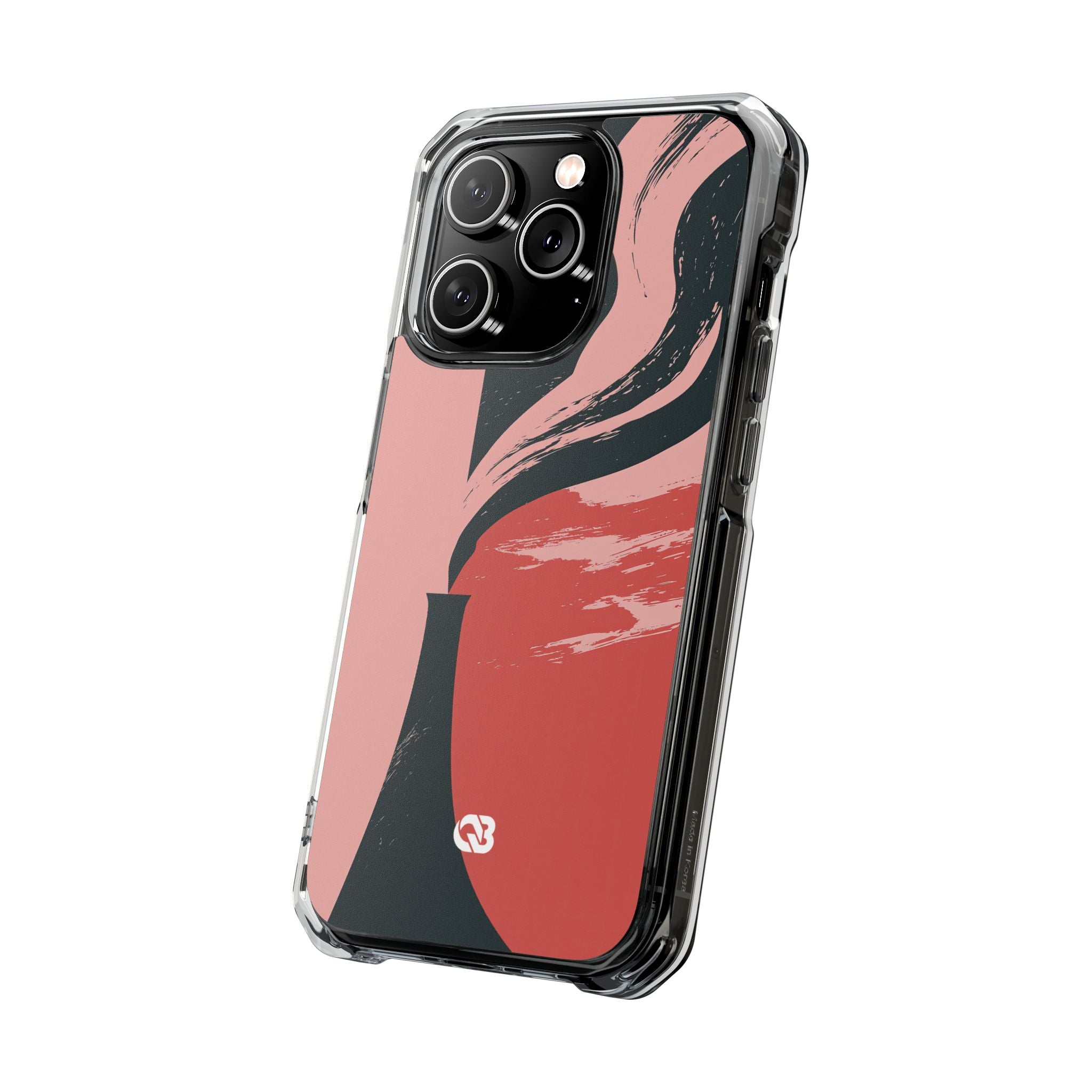 Pink Impact MagSafe Phone Case for iPhone - Cinder Rose Plume