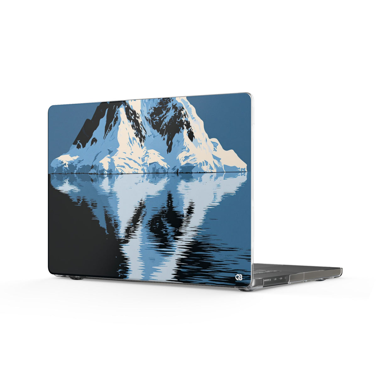 Glacial Horizon · Clear Hard Case for MacBook · Blue