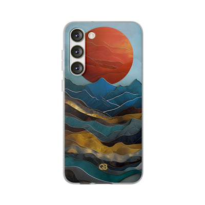 Molten Sun Peaks · Soft Handyhülle für Samsung