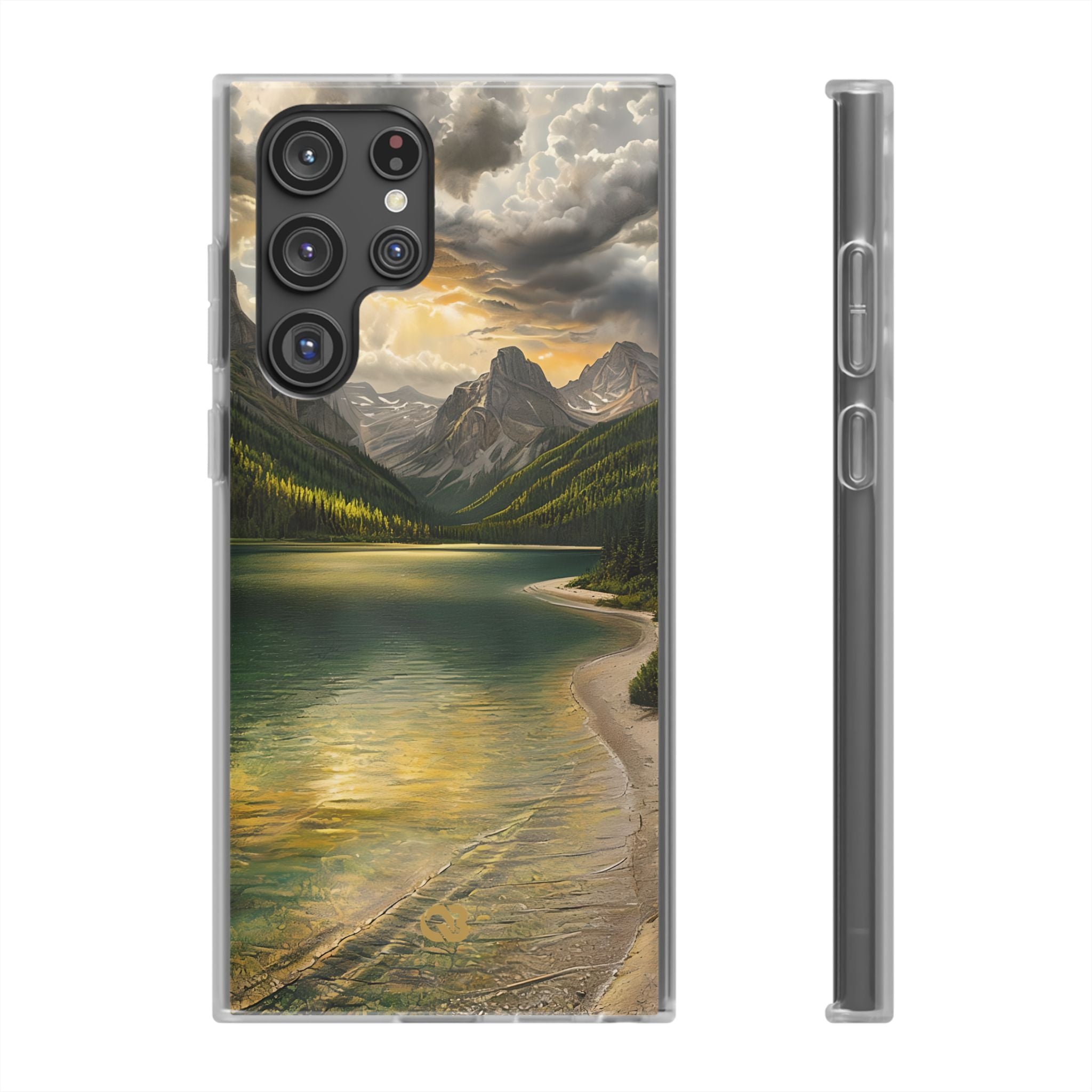 Gilded Mountain Lake · Soft Handyhülle für Samsung