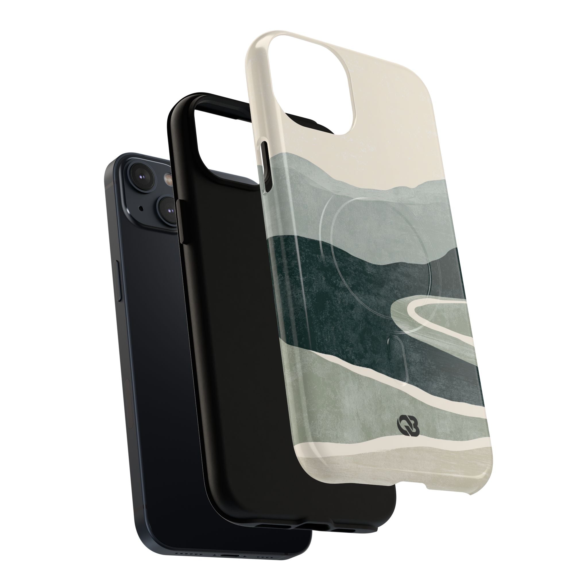 Green Tough 2.0 Magsafe Phone Case for iPhone - Misty Sage Valley