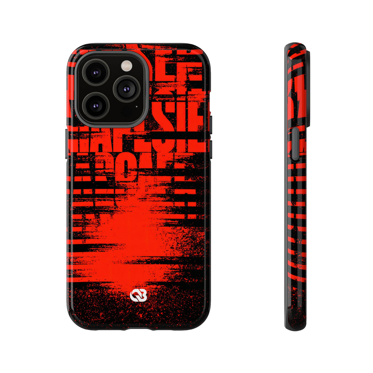 Crimson Redaction · Tough Phone Case for iPhone · Black