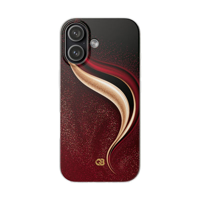 Gilded Crimson Flow · Lite Phone Case for iPhone ·  Red