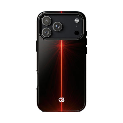 Red Tough Phone Case for iPhone - Crimson Flare Vector