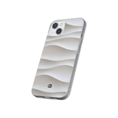 White Lite Phone Case for iPhone - Arctic Flow Ridges