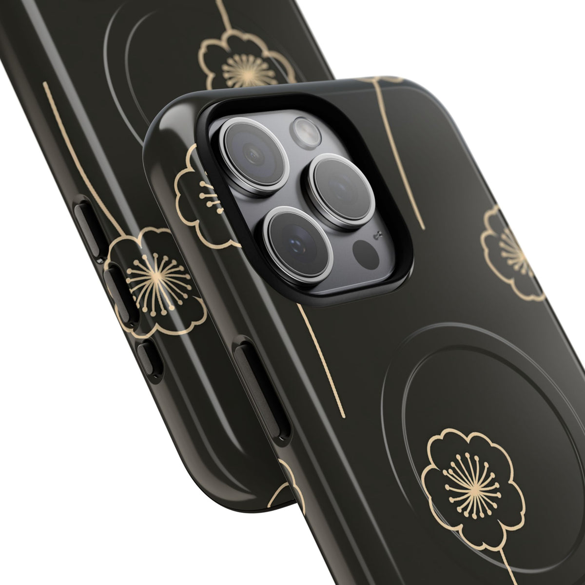 Nocturne Bloom Contours · Tough 2.0 Magnetic Phone Case for iPhone · Black