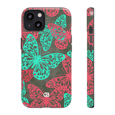 Electric Papillon · Tough Phone Case for iPhone · Pink