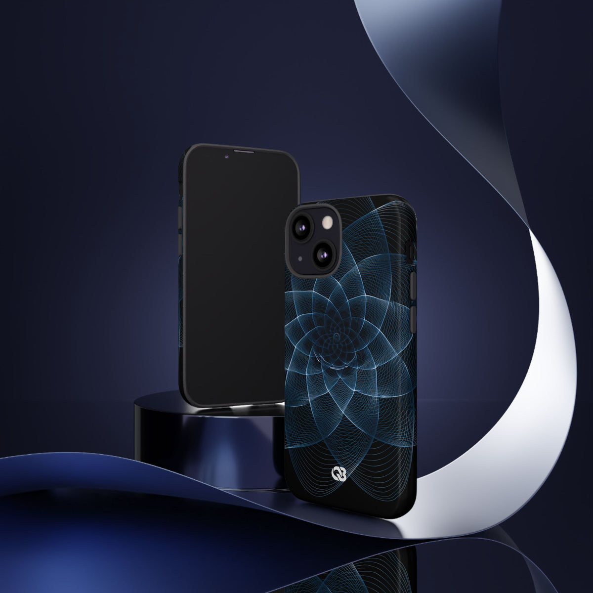 Harmonic Orbit · Tough Phone Case for iPhone · Blue