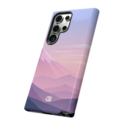 Purple Tough Phone Case for Samsung - Lavender Alpine Dawn