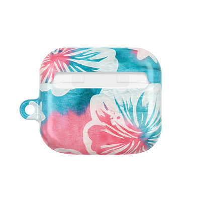 Tropical Hibiscus Bloom · Hard Case for AirPods & AirPods Pro · Teal