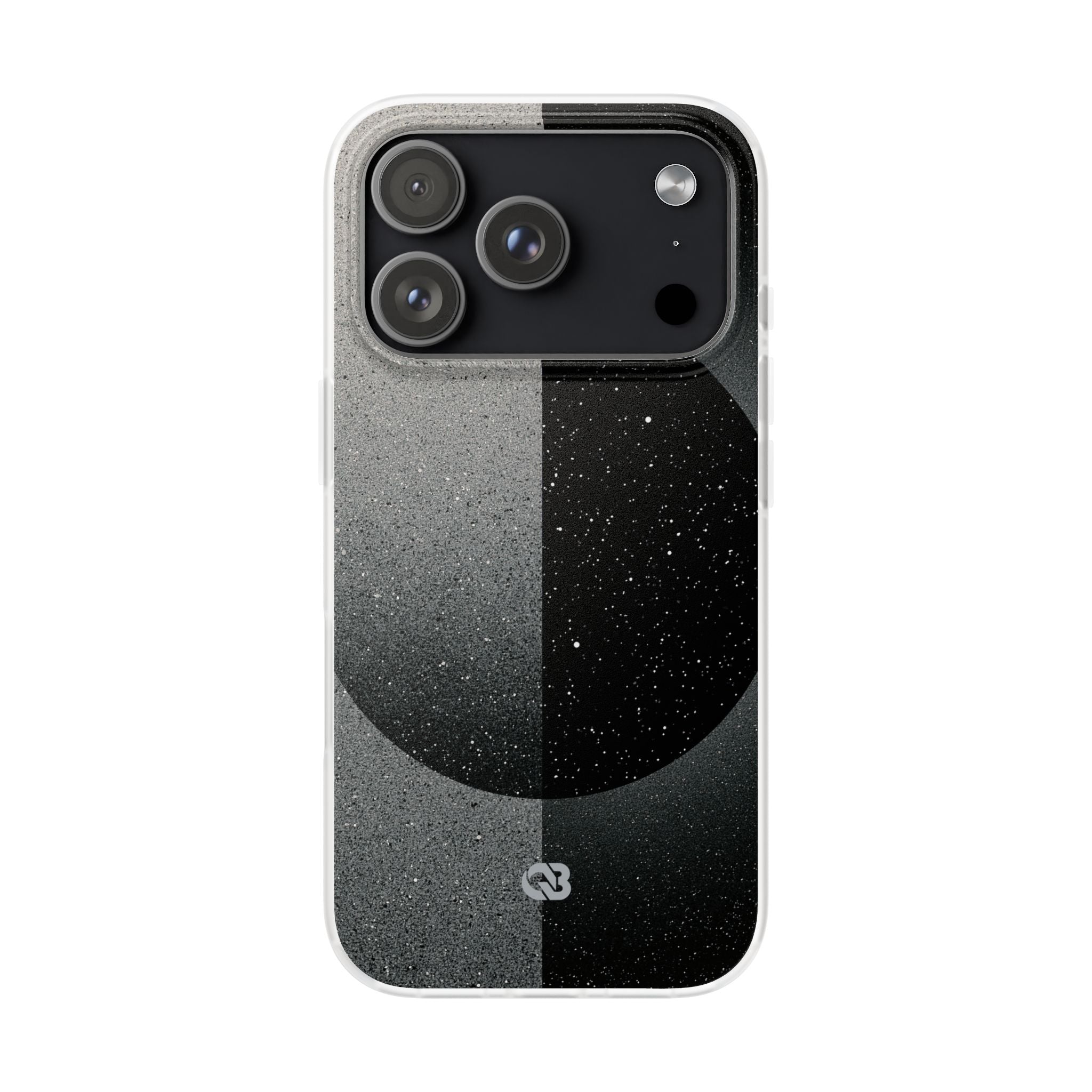 Black Lite Phone Case for iPhone - Lunar Static Orbit