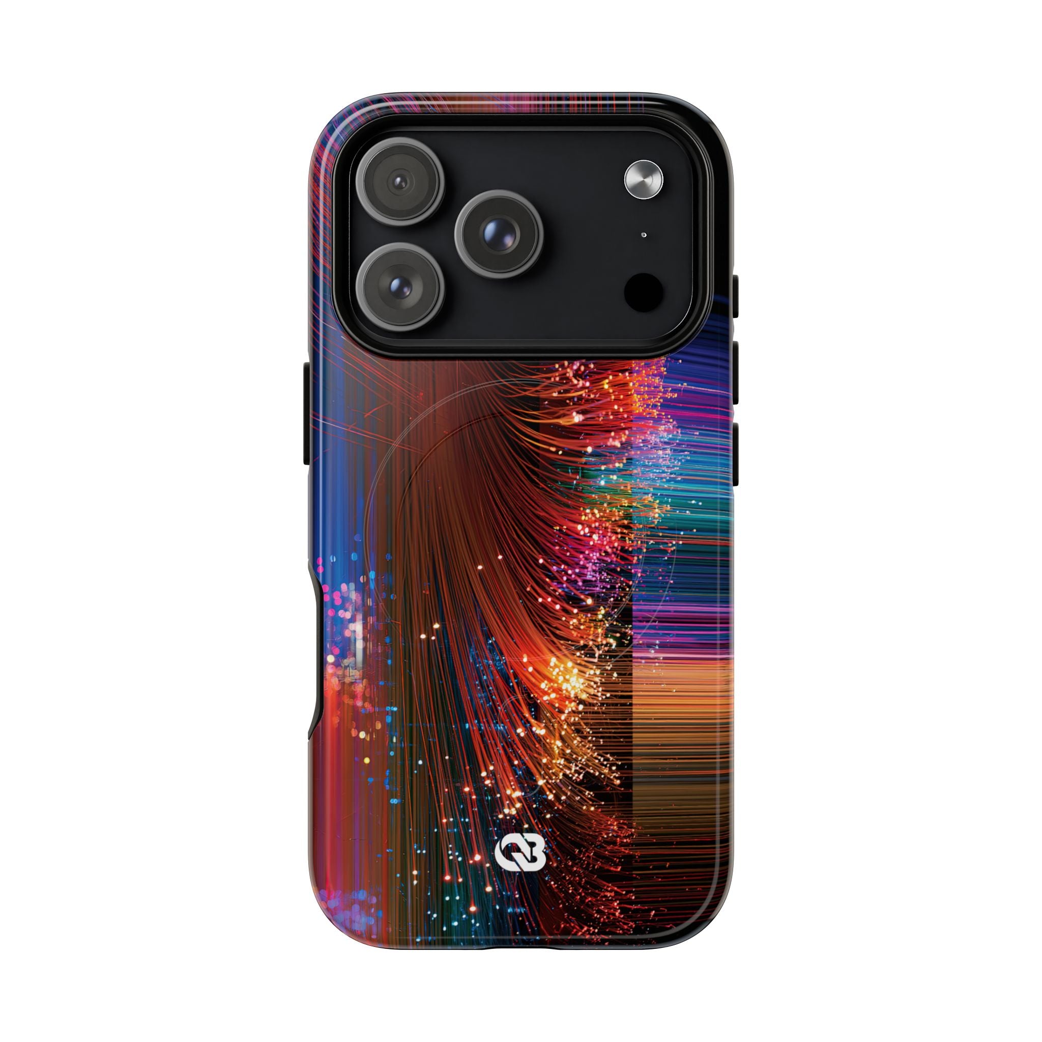 Black Tough 2.0 Magsafe Phone Case for iPhone - Cyber Optic Streak