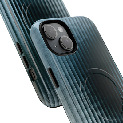 Blue Tough 2.0 Magsafe Phone Case for iPhone - Glacial Reeded Glass
