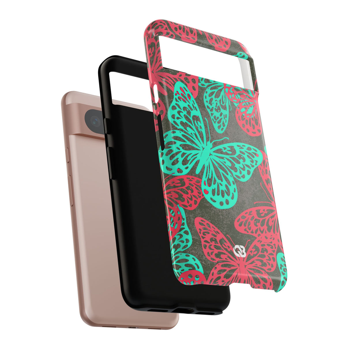 Electric Papillon · Tough Phone Case for Pixel ·  Pink