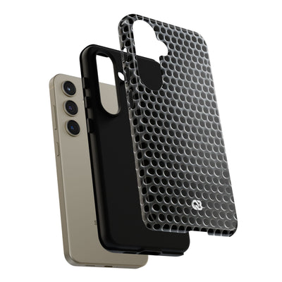 Brushed Perforated Steel · Tough Phone Case for Samsung · Silver