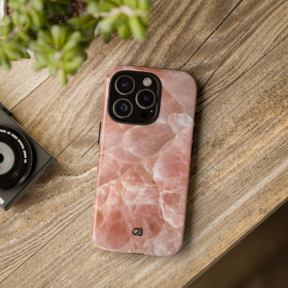 Rose Quartz Facet · Tough Phone Case for iPhone · Pink