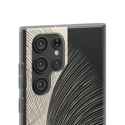 Beige Lite Phone Case for Samsung - Obsidian Cream Plume