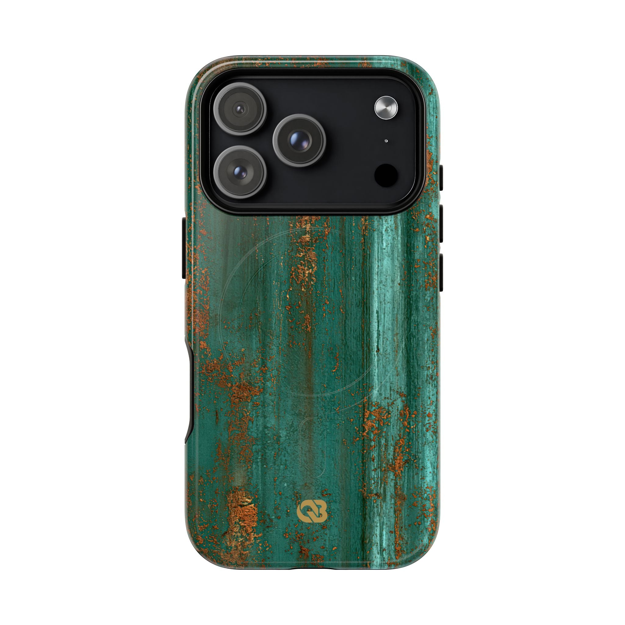 Teal Tough 2.0 Magsafe Phone Case for iPhone - Verdigris Copper Siding