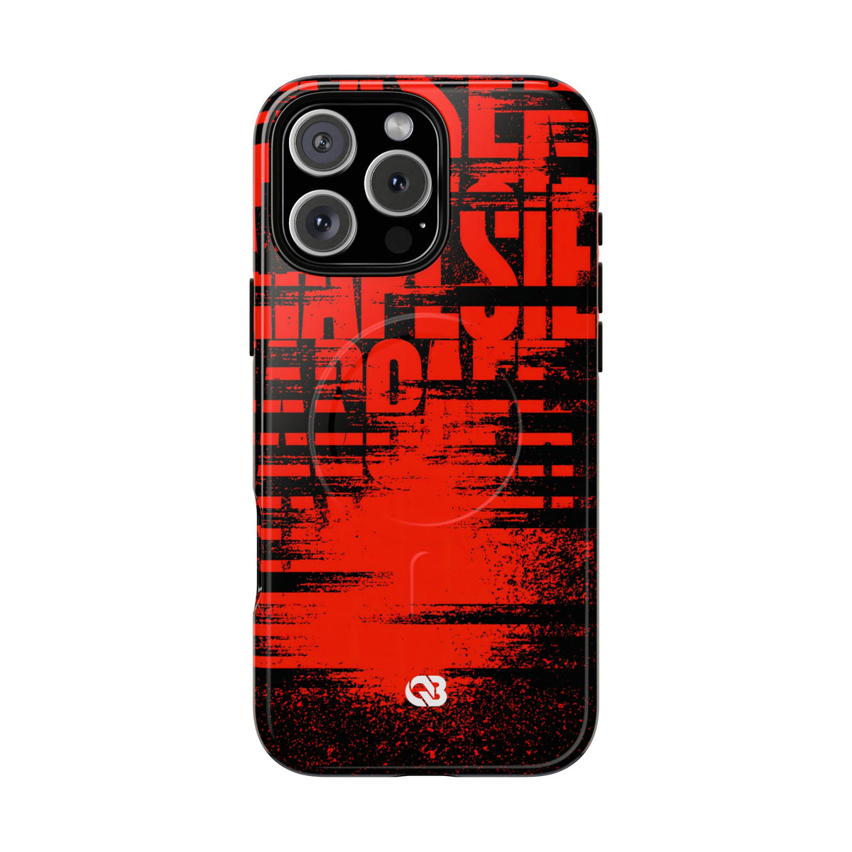Crimson Redaction · Tough 2.0 Magnetic Phone Case for iPhone · Black