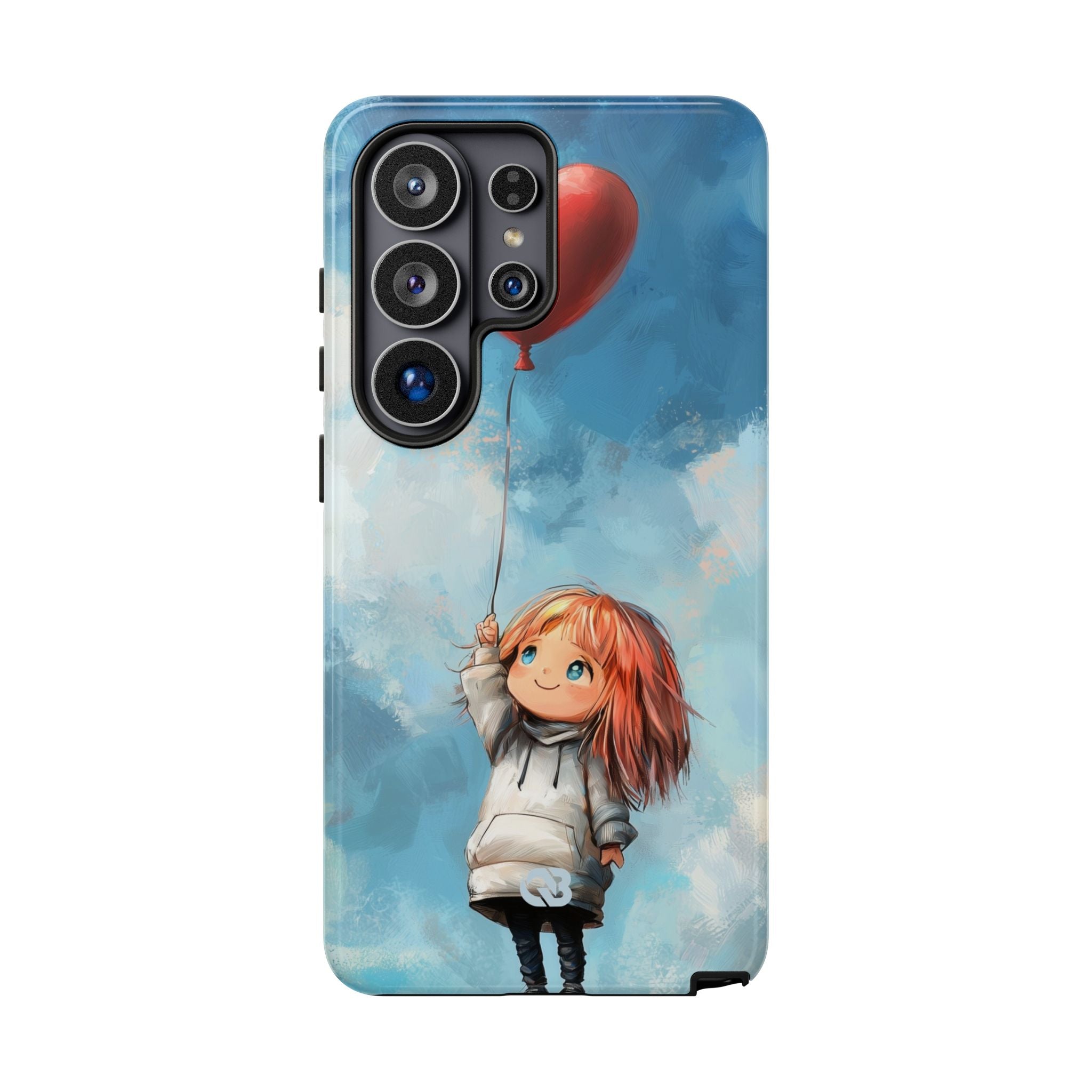 Crimson Heart Sky · Tough Phone Case for Samsung