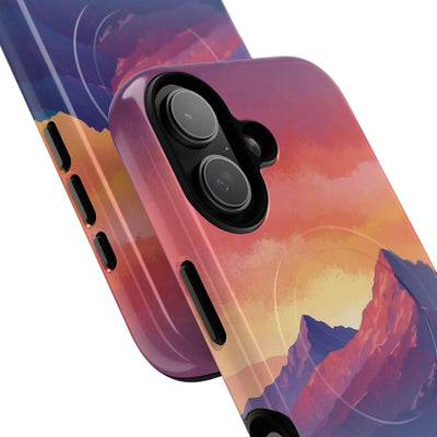 Crimson Mountain Dusk · Tough+ Phone Case for iPhone · Magsafe