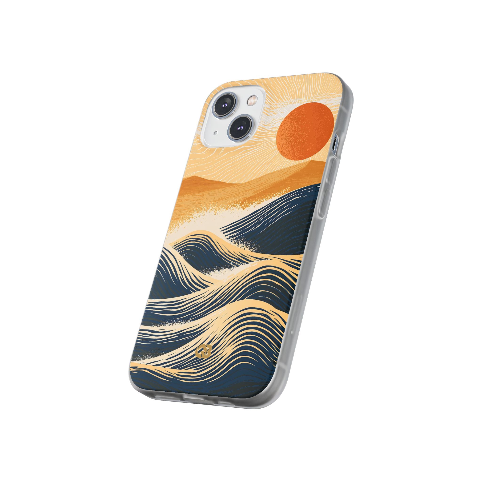 Blue Lite Phone Case for iPhone - Kyoto Cresting Tide