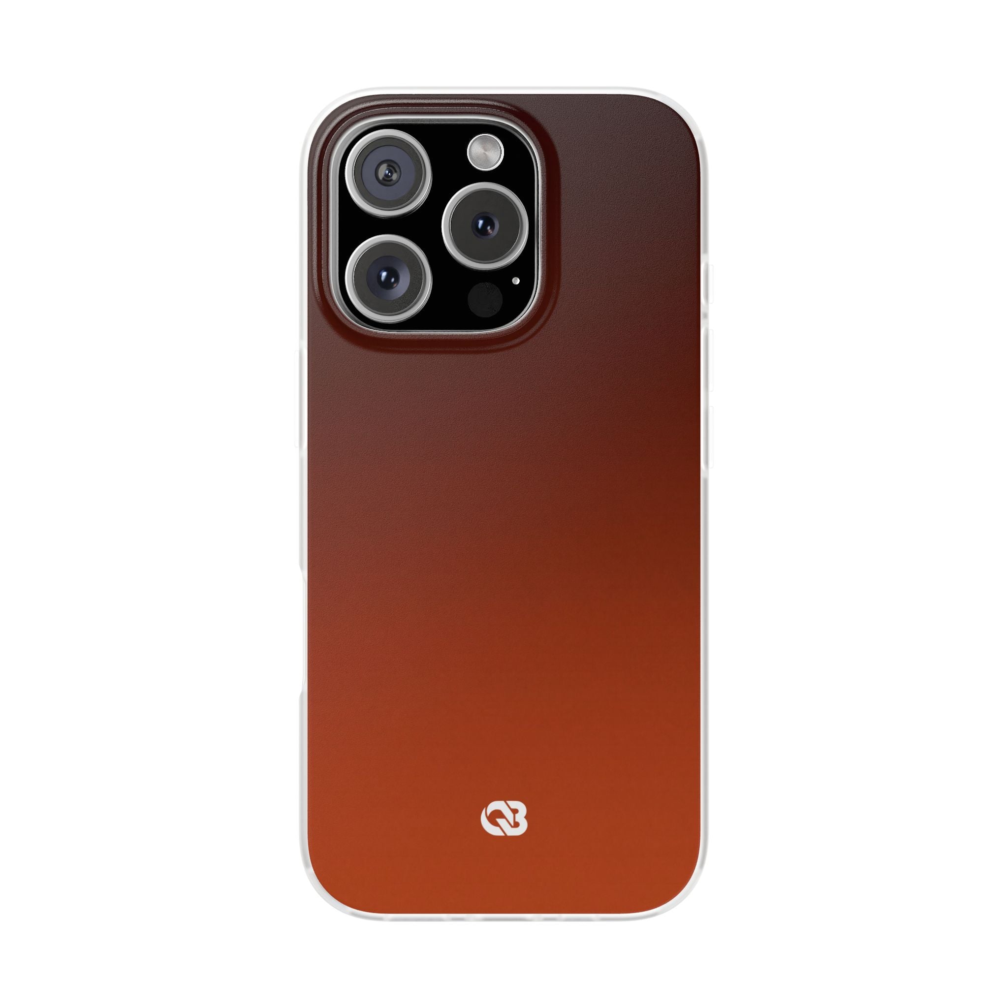 Orange Lite Phone Case for iPhone - Obsidian Ember Fade