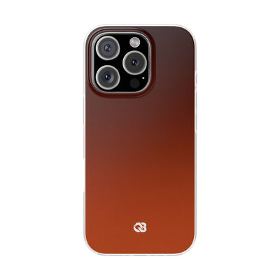 Orange Lite Phone Case for iPhone - Obsidian Ember Fade