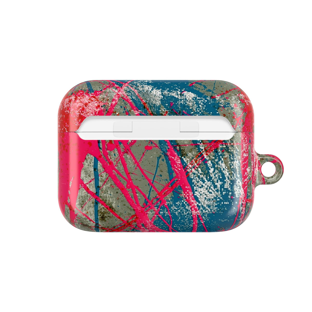 Neon Static Drip · Hard Case for AirPods & AirPods Pro · Pink