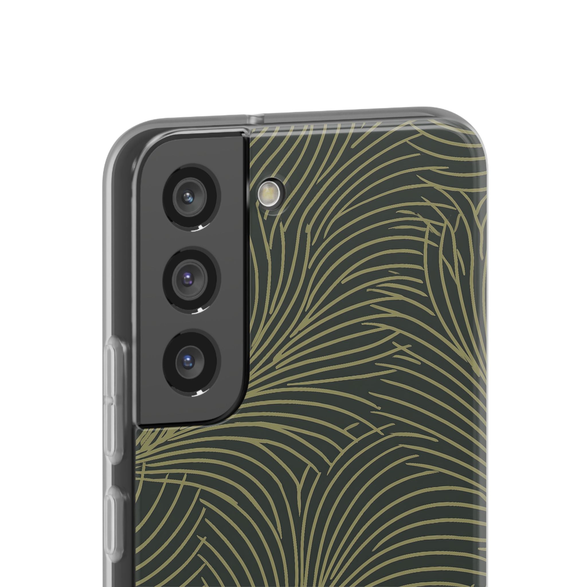 Green Lite Phone Case for Samsung - Dark Olive Plume