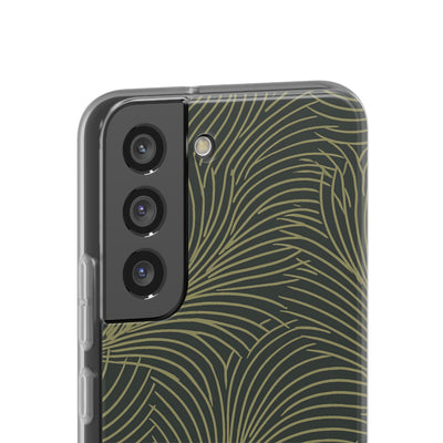 Green Lite Phone Case for Samsung - Dark Olive Plume