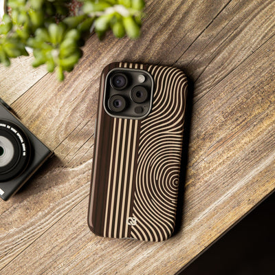 Brown Tough Phone Case for iPhone - Espresso Sand Ridge