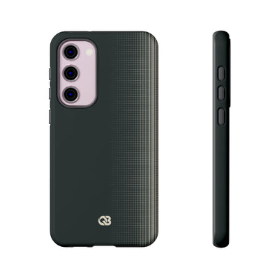 Grey Tough Phone Case for Samsung - Charcoal Tech Grid