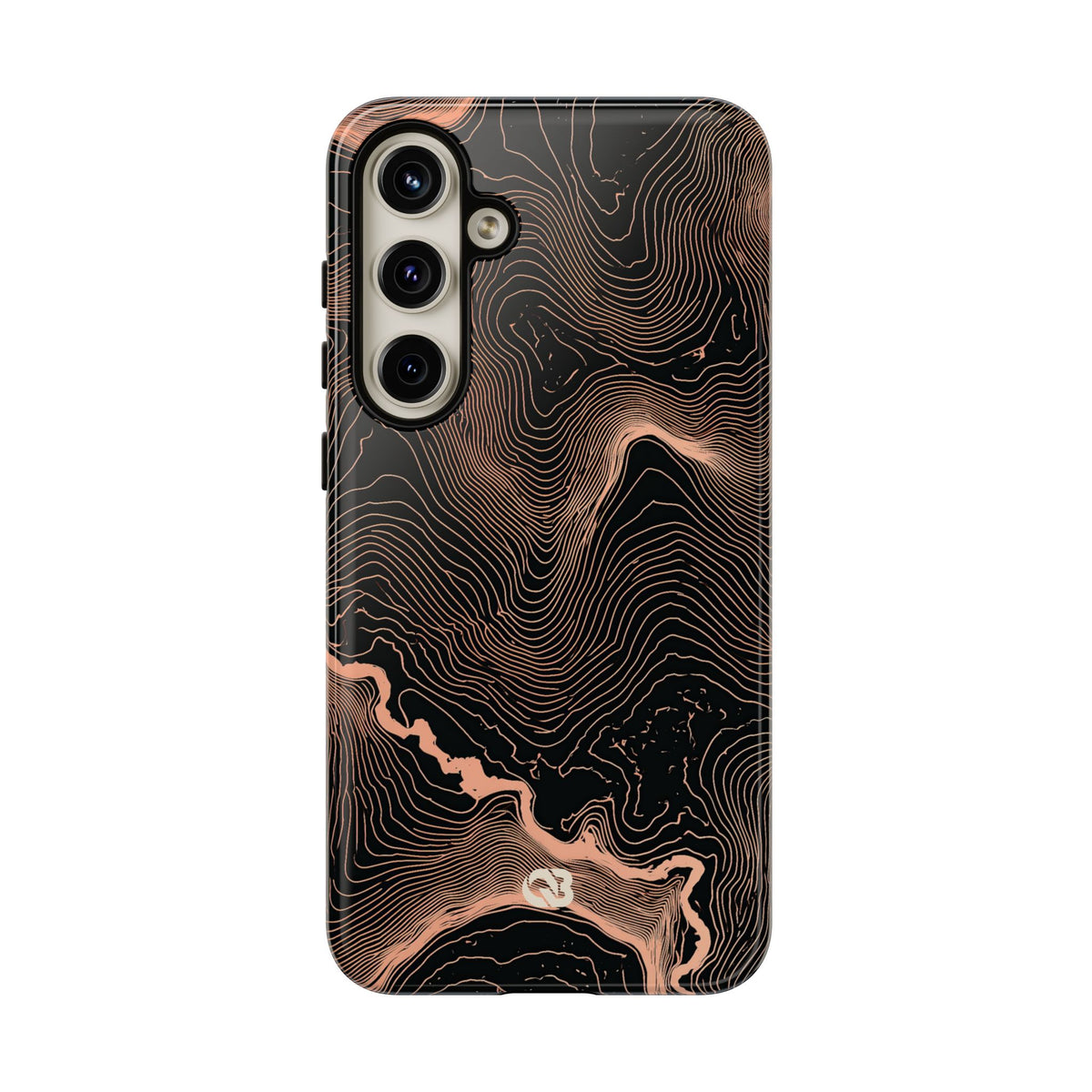 Mesa Elevation Contour · Tough Phone Case for Samsung · Black