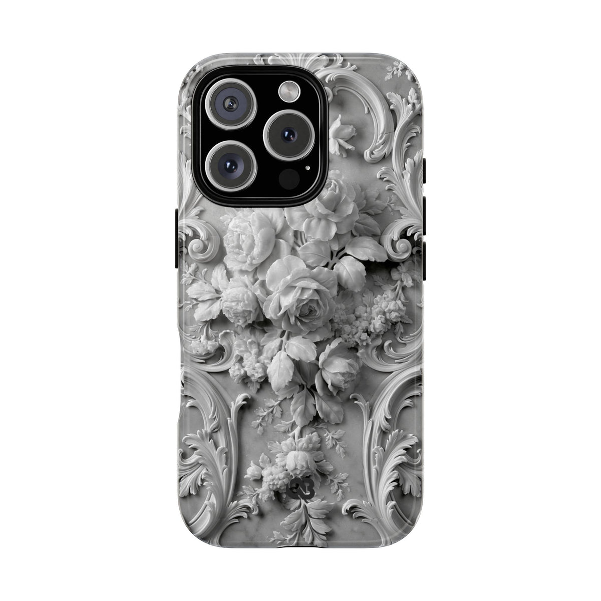 Rococo Marble Rose · Tough Phone Case for iPhone · White