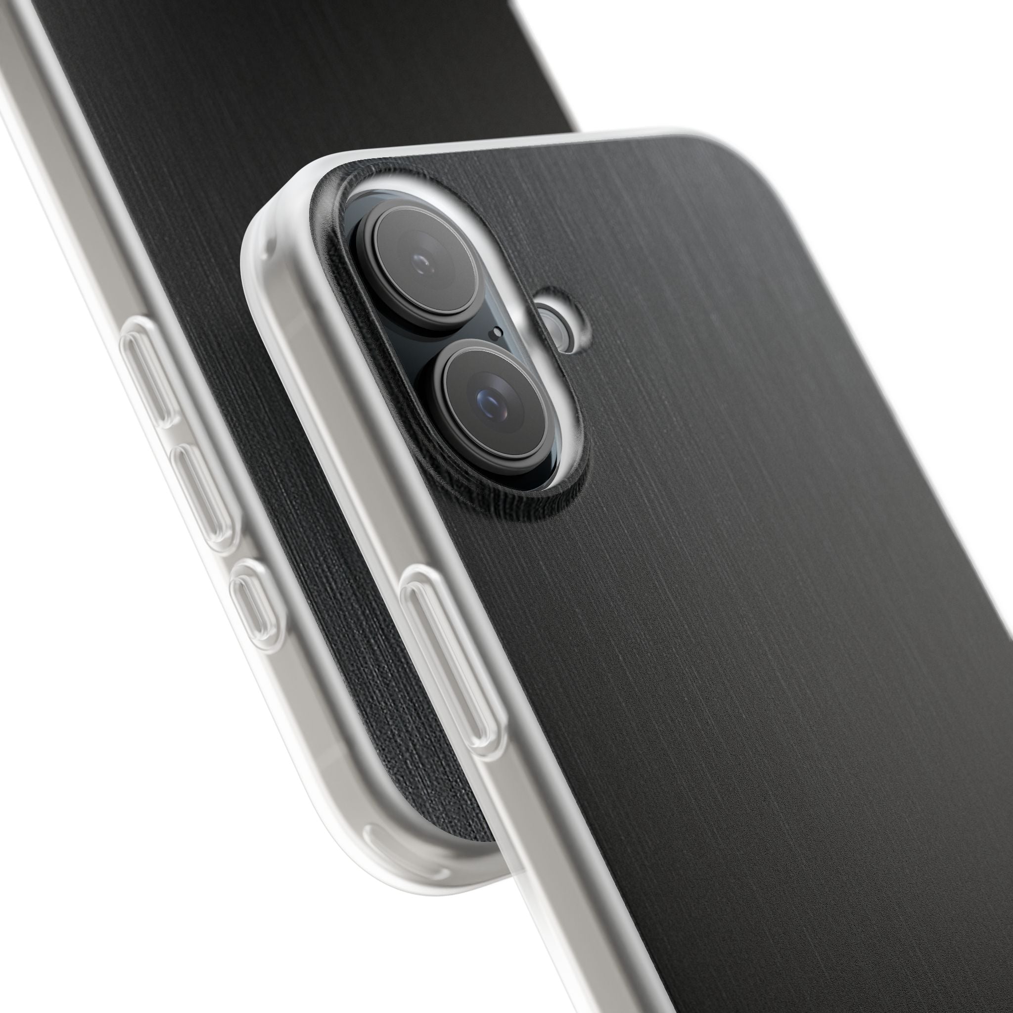 Black Lite Phone Case for iPhone - Brushed Obsidian Slate