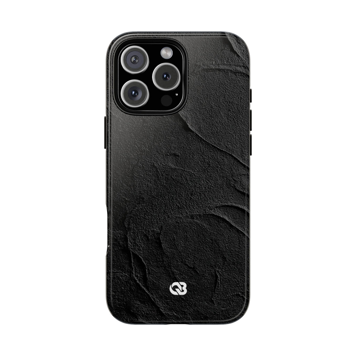 Obsidian Stucco Relief · Tough Phone Case for iPhone · Black